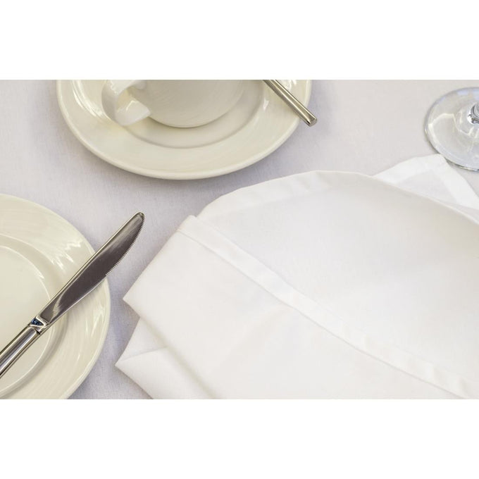 Nappe ronde blanche Occasions 3050 mm - Mitre Essentials