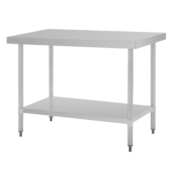 Table en acier inoxydable sans rebord 1200 × 700 mm - Vogue