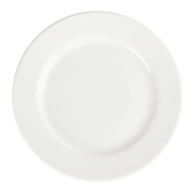Assiettes À Bord Large Blanches 310 mm (lot de 6) - Olympia