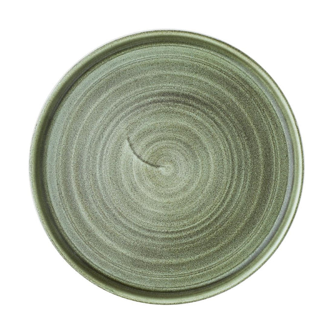 Assiettes avec rebord Stonecast Patina Green 210 mm (lot de 6) - Churchill