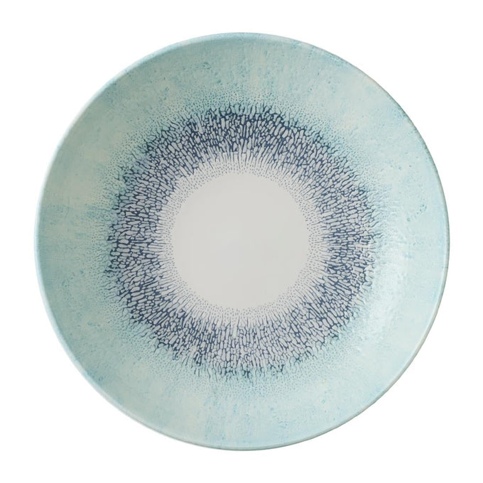 Assiettes coupe ronde Studio Prints Fusion Blue 248 mm (lot de 12) - Churchill