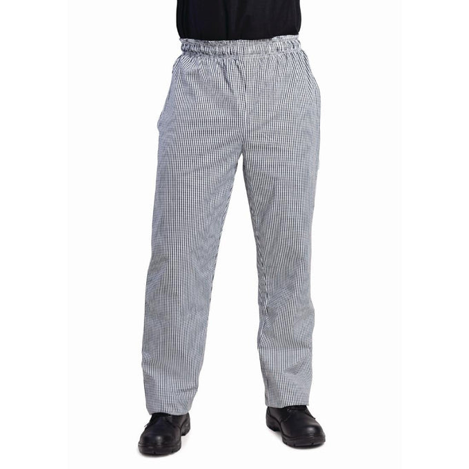 Pantalon de cuisinier mixte Vegas petits carreaux noir et blanc - Whites Chefs Clothing