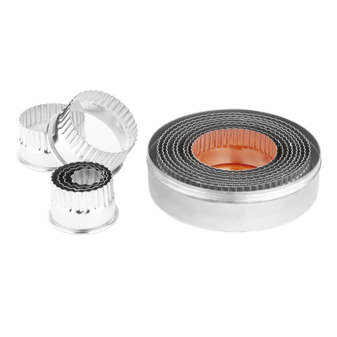 Lot de 11 emporte-pièces ronds cannelés - Vogue