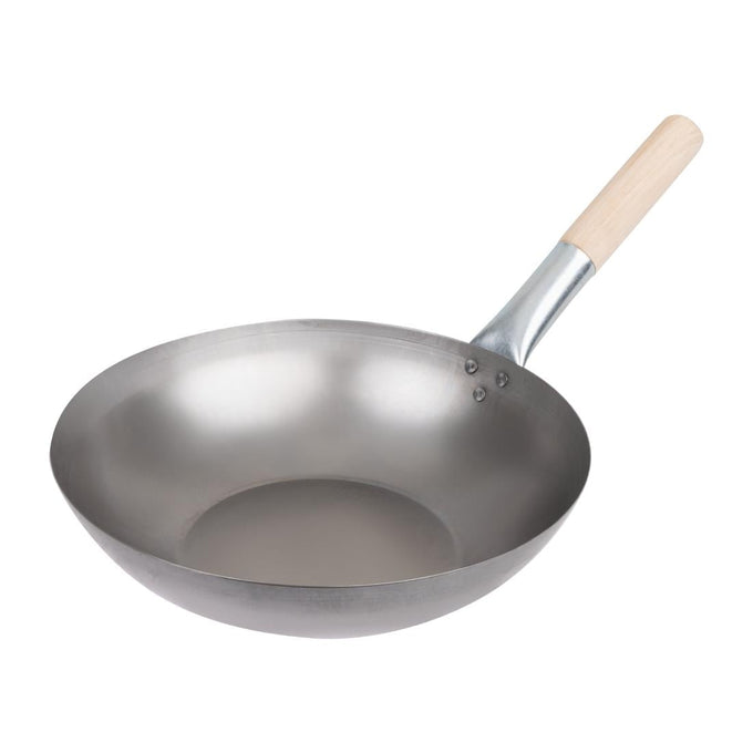 Wok en acier doux 330 mm - Vogue