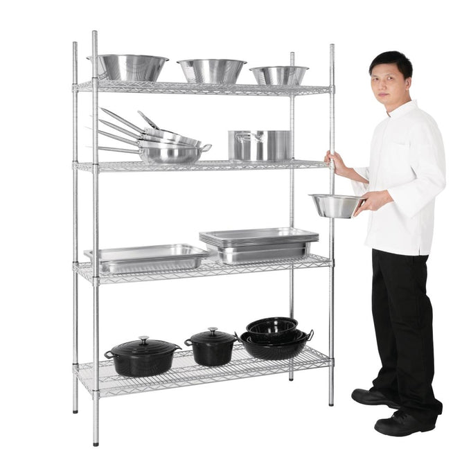 Étagère modulaire 4 niveaux 1220 × 457 mm - Vogue