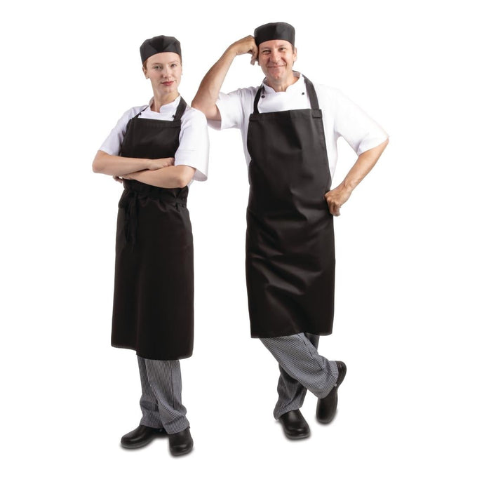 Tablier bavette noir - Whites Chefs Clothing