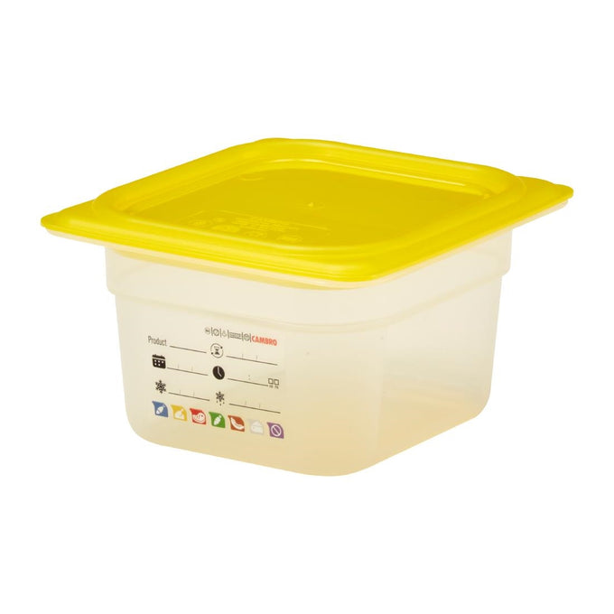Bac en polypropylène Safetrak IML GN 1/6 100 mm - Cambro