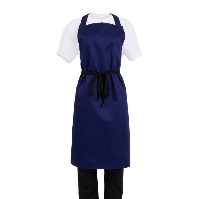 Tablier bavette bleu marine - Whites Chefs Clothing