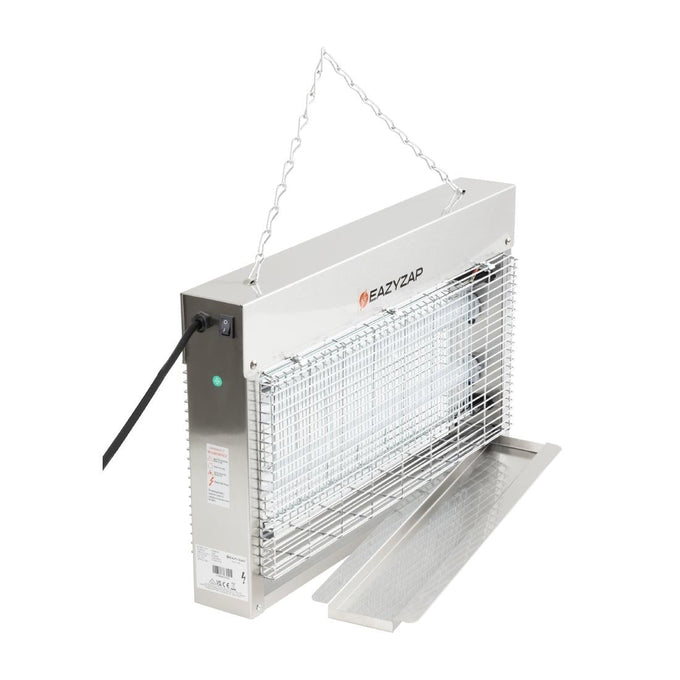 Désinsectiseur LED en inox brossé 14 W - Eazyzap