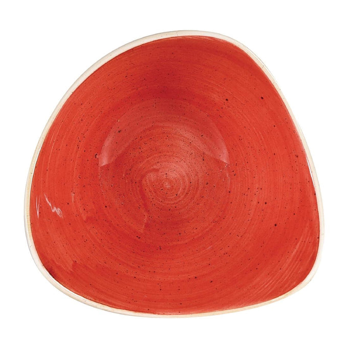 Bols triangulaires Stonecast Berry Red 185 mm (lot de 12) - Churchill