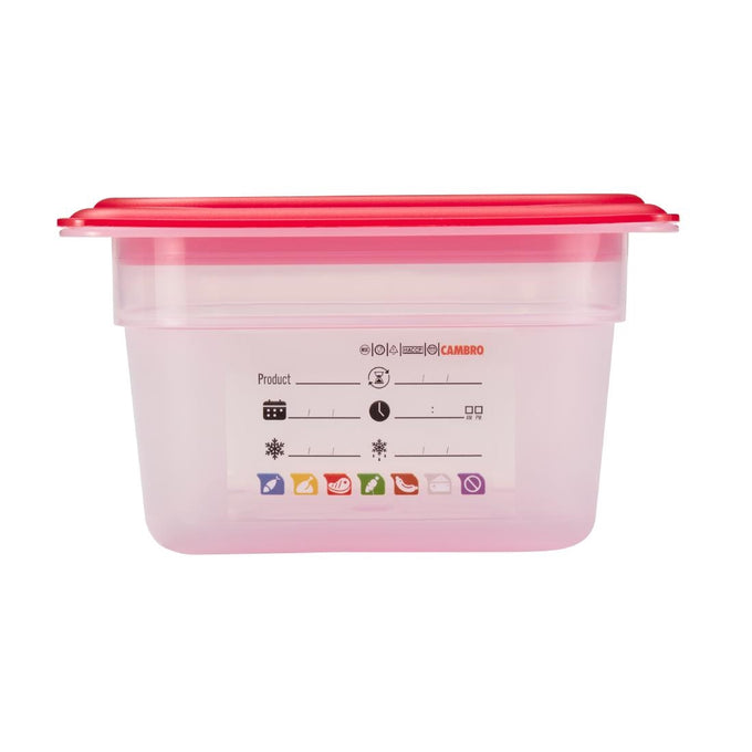 Bac en polypropylène Safetrak IML GN 1/3 100 mm - Cambro