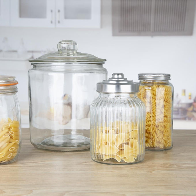 Ensemble de bocaux à biscuits en verre 6350 ml et 3800 ml - Olympia