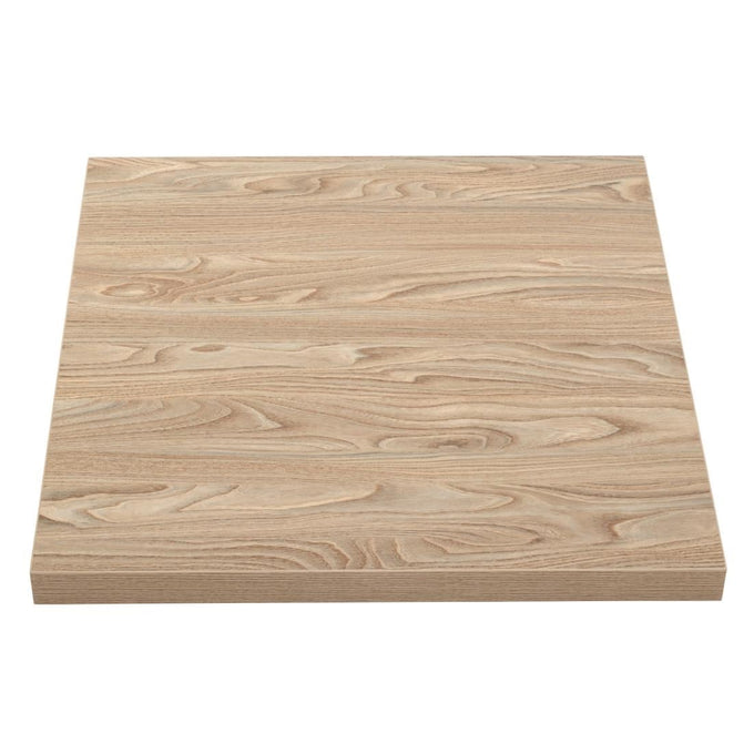 Plateau de table carré 700 mm effet bois clair - Bolero