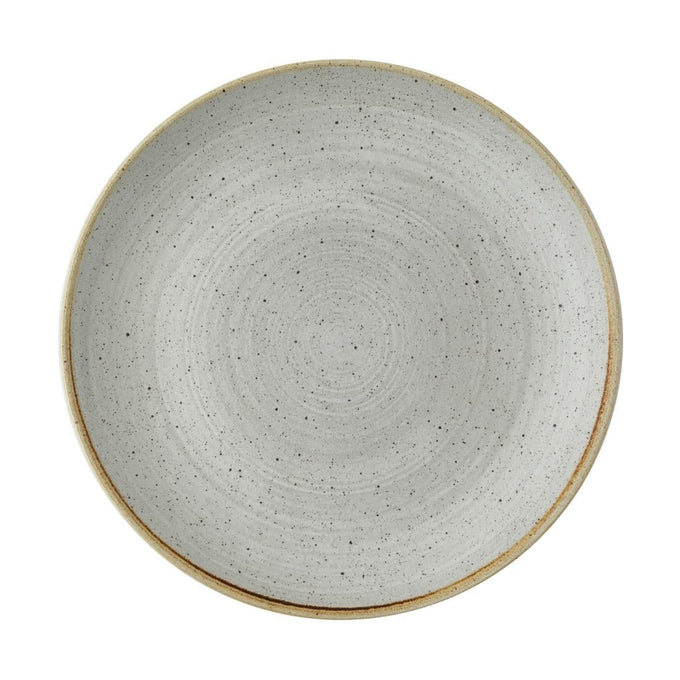 Assiettes rondes Stonecast Raw Evolve Grey 260 mm (lot de 12) - Churchill