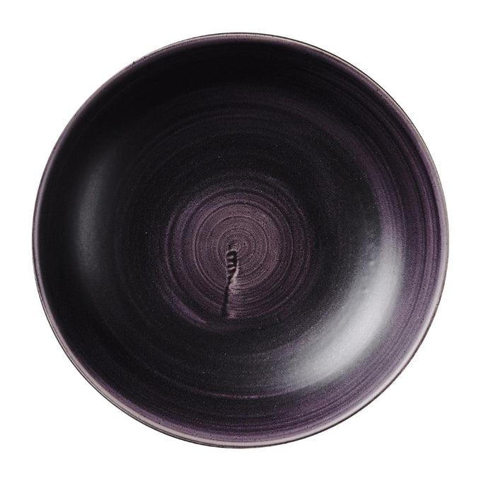 Assiettes coupes rondes Stonecast Patina Purple 248 mm (lot de 12) - Churchill