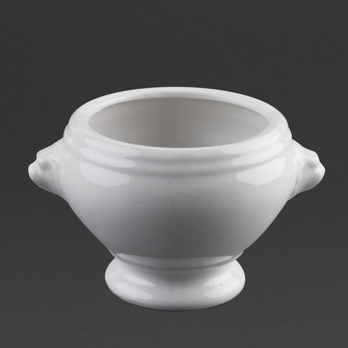 Bols À Soupe Tête De Lion Whiteware 475 ml (lot de 6) - Olympia