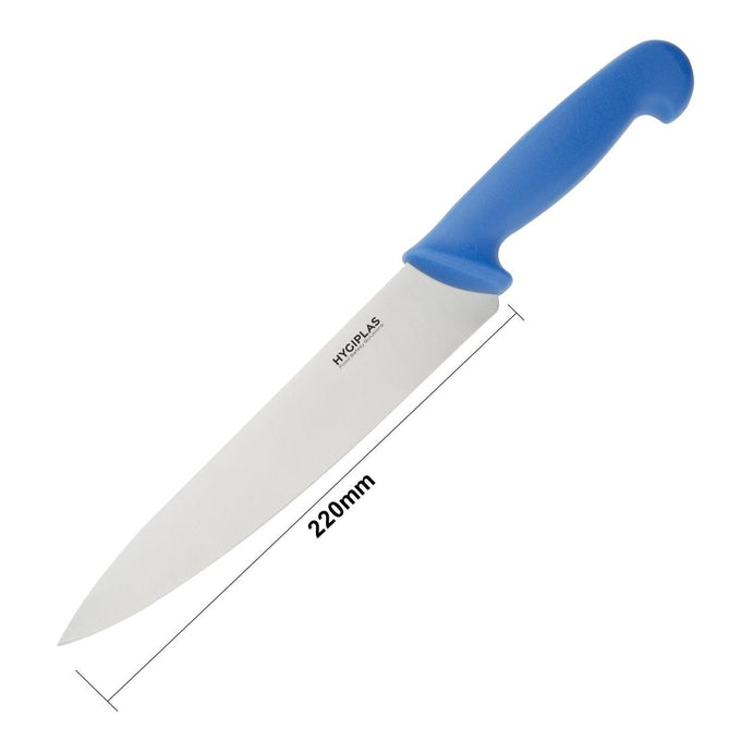 Couteau de cuisine bleu 218 mm - Hygiplas