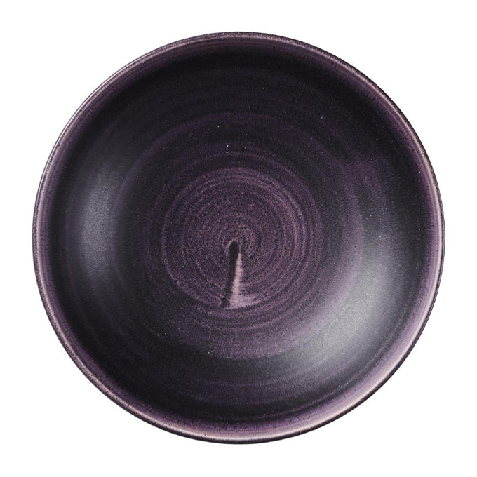 Assiettes coupes rondes Stonecast Patina Purple 182 mm (lot de 12) - Churchill