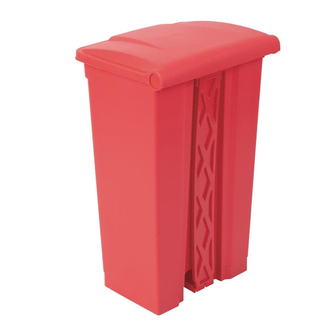 Poubelle de cuisine à pédale rouge 87 L - Jantex