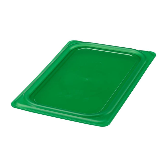 Couvercle hermétique en polypropylène GN 1/4 Safetrak IML vert - Cambro
