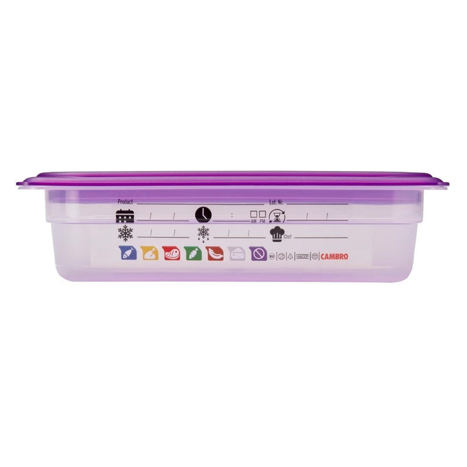 Bac en polypropylène Safetrak IML GN 1/4 65 mm - Cambro