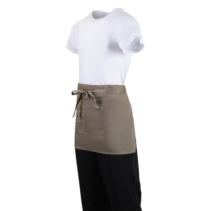 Tablier serveur court marron clair - Whites Chefs Clothing
