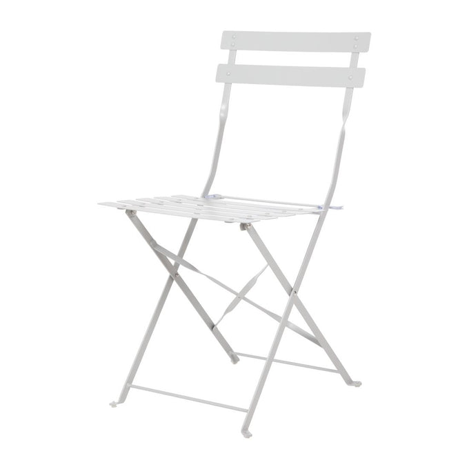 Chaise de terrasse pliantes en acier gris (lot de 2) - Bolero