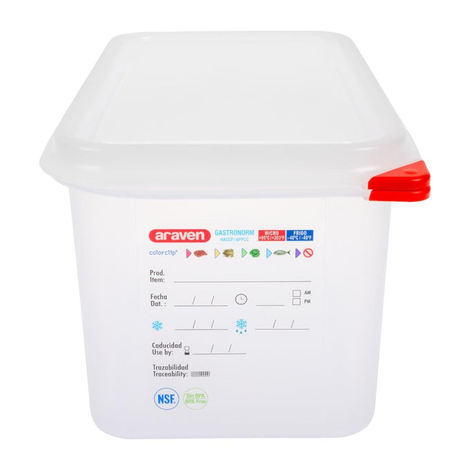 Boîte alimentaire GN 1/3 6 L (lot de 4) - Araven