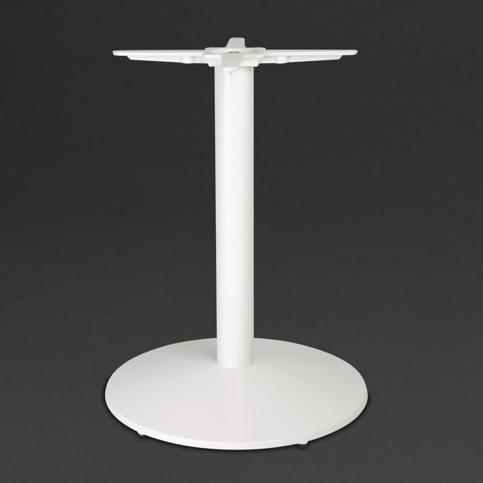 Pied de table en fonte blanc - L 548 x P 548 x H 728 mm - Bolero