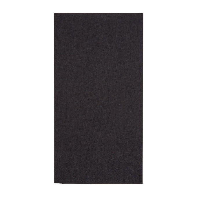Serviettes dîner 2 plis format 1/8 400 mm noires (lot de 2000) - Fiesta Recyclable