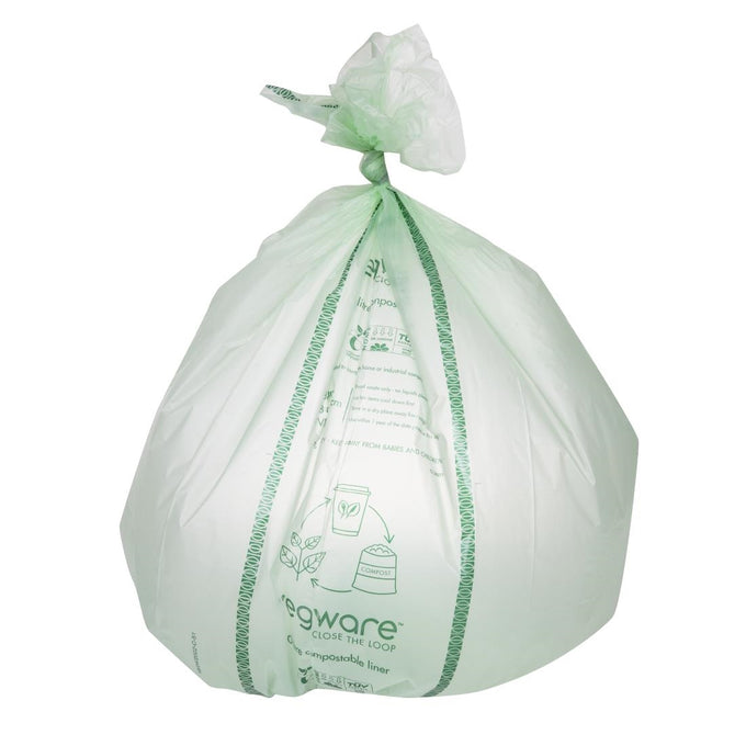 Sacs poubelle compostables Biobag 80 L (lot de 240) - Vegware