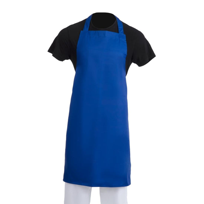 Tablier bavette bleu roi - Whites Chefs Clothing