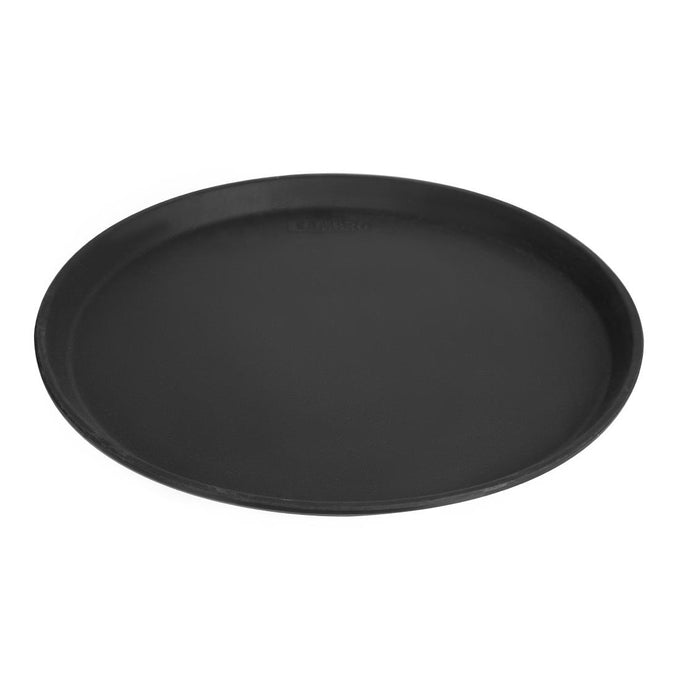 Plateau de service rond fibre de verre antidérapant Camtread noir 35,5 cm - Cambro