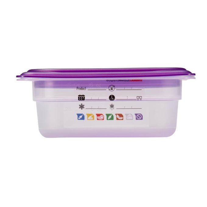 Bac en polypropylène Safetrak IML GN 1/9 65 mm - Cambro
