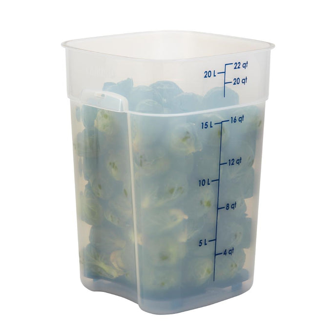 Boîte en polypropylène FreshPro CamSquare 20,8 L - Cambro