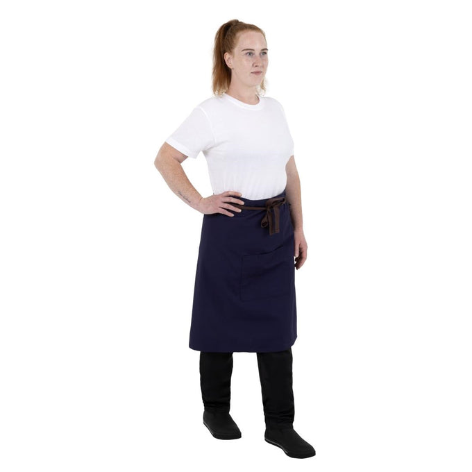 Tablier bistro en toile de coton marine - Southside