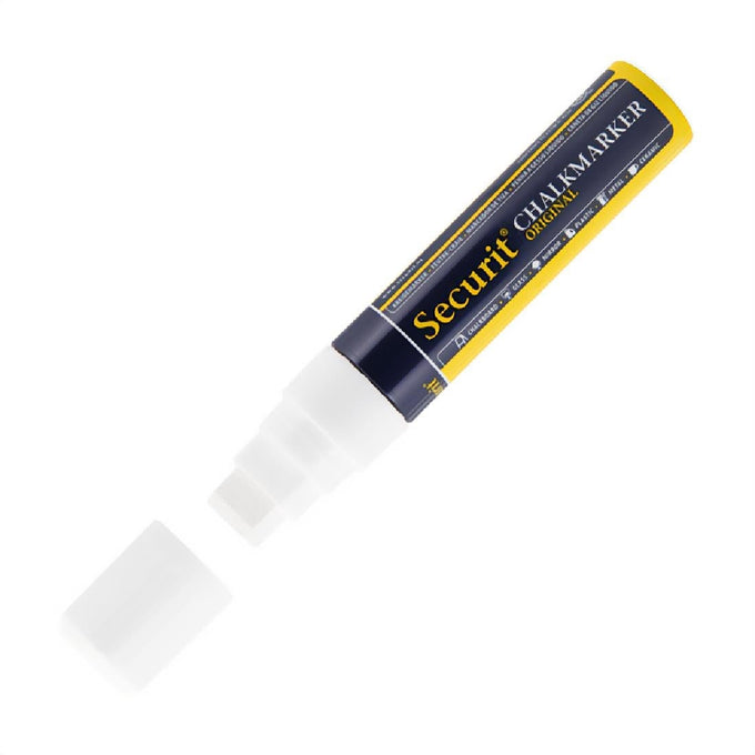 Marqueur craie 15 mm blanc - Securit