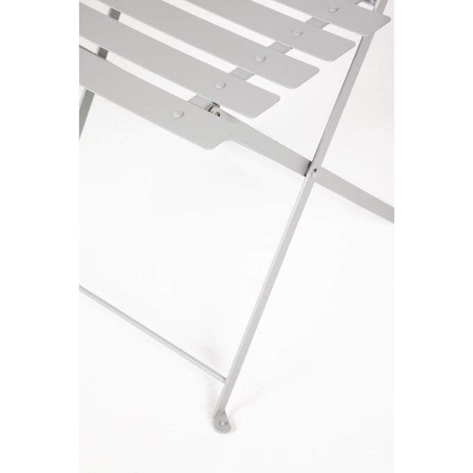 Chaise de terrasse pliantes en acier gris (lot de 2) - Bolero