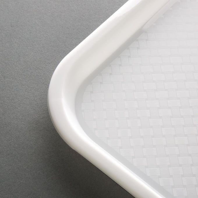 Plateau fast food en plastique Kristallon blanc 275 × 353 mm - Olympia