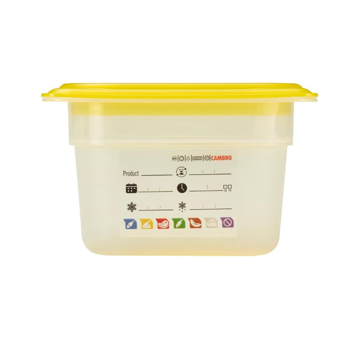 Bac en polypropylène Safetrak IML GN 1/6 100 mm - Cambro