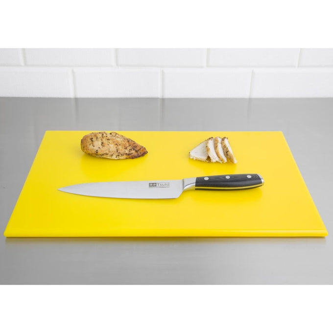 Planche à découper standard haute densité jaune - Hygiplas