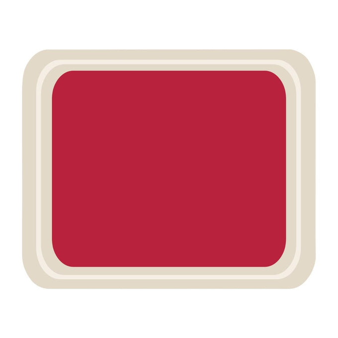 Plateau de service en polyester Cafétéria 420 × 320 mm rouge - Roltex