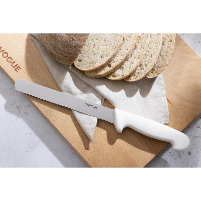 Couteau à pain blanc 203 mm - Hygiplas