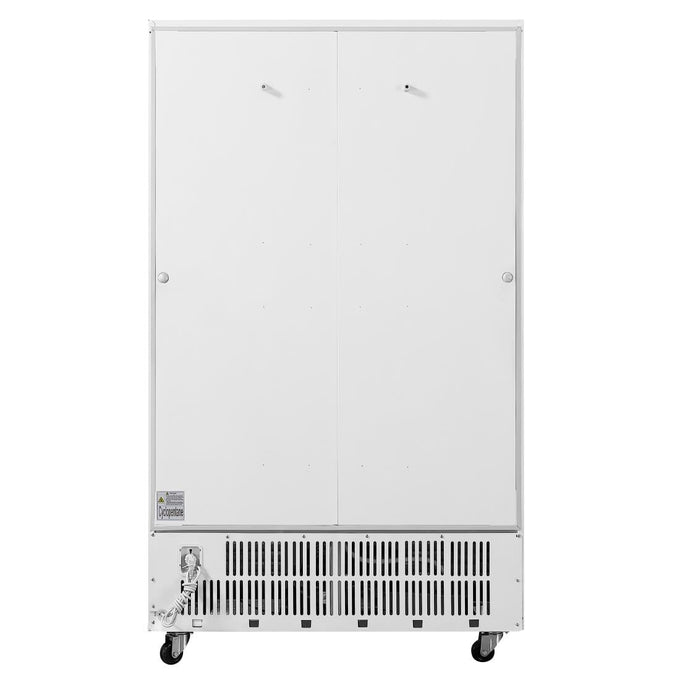 Armoire réfrigérée 2 portes vitrées coulissantes avec caisson lumineux Série G 950 L - Polar