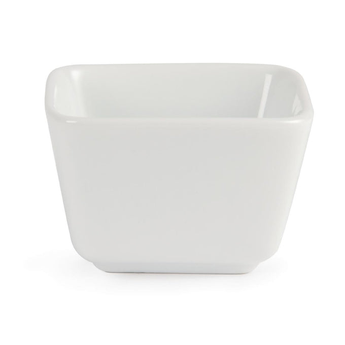 Minis plats carrés hauts Whiteware 75 mm (lot de 12) - Olympia