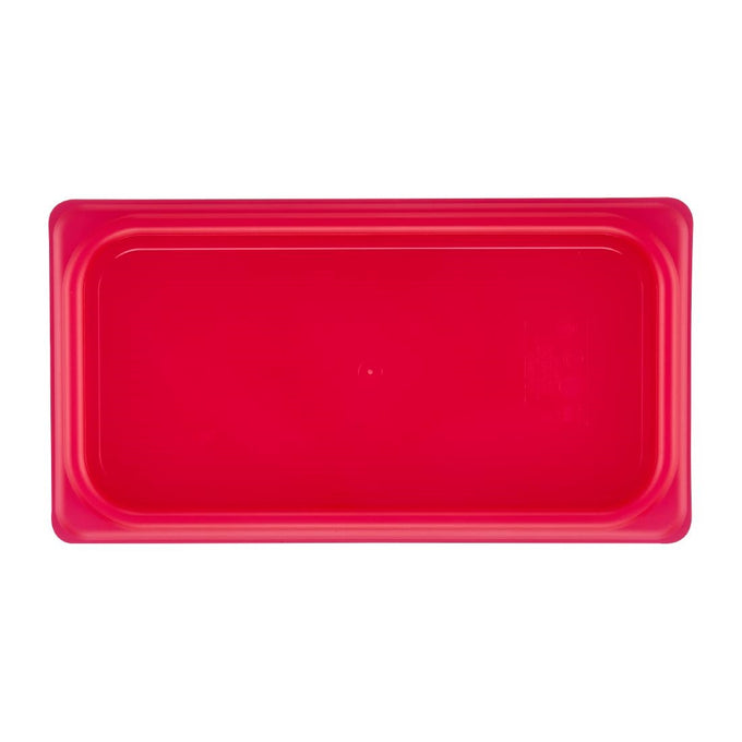 Couvercle hermétique en polypropylène GN 1/3 Safetrak IML rouge - Cambro