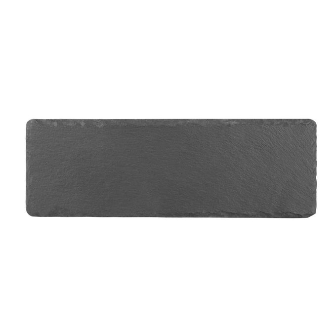 Plateau de présentation en ardoise naturelle 300 × 100 mm (lot de 4) - Olympia