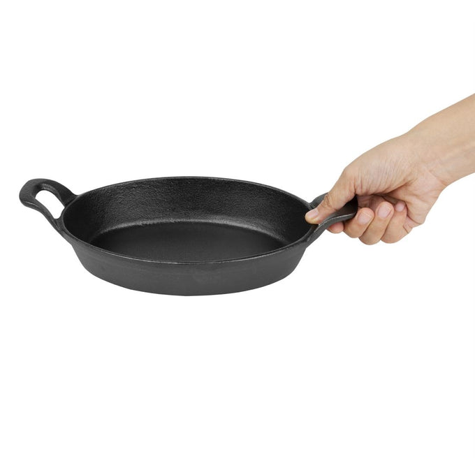 Plat à oreilles ovale en fonte 220 × 150 mm - Olympia