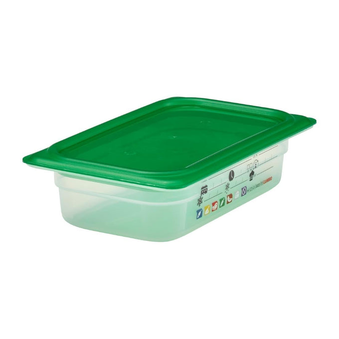 Bac en polypropylène Safetrak IML GN 1/4 65 mm - Cambro