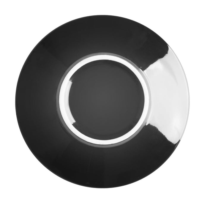 Soucoupes expresso Café noires 116 mm (lot de 12) - Olympia